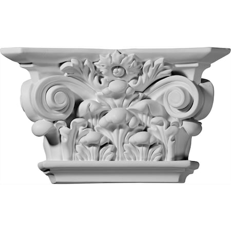 Ekena Millwork 10 1/2"W x 6 1/8"H x 3"D Acanthus Leaf Capital (Fits Pilasters up to 6 3/4"W x 1"D) CAP10X06X03AC
